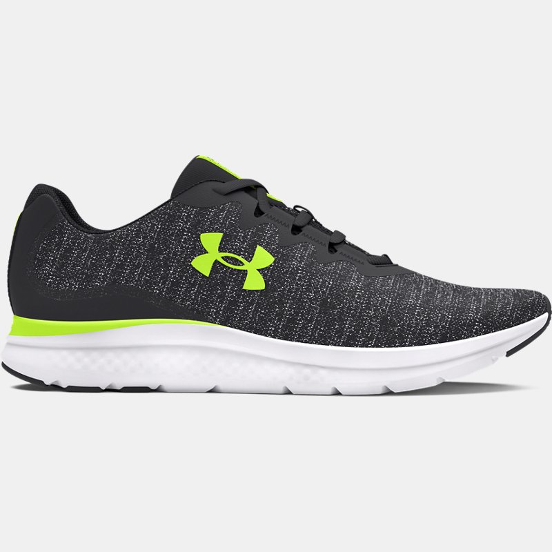 Zapatillas de running Under Armour Charged Impulse 3 Knit para hombre Anthracite / Anthracite / High Vis Amarillo 42.5